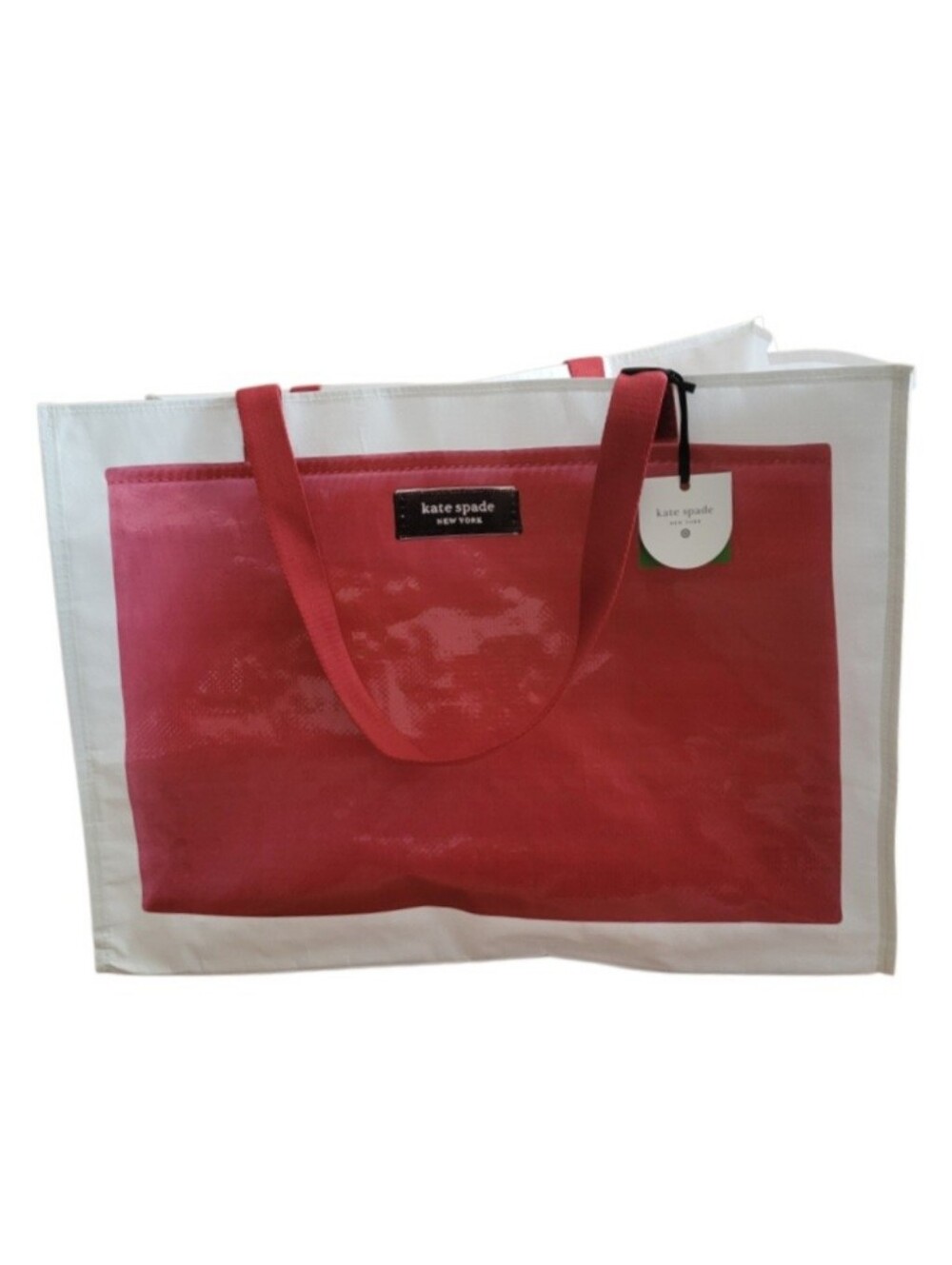 NEW Kate Spade New York x Target Red/White Large Reusable Tote Bag